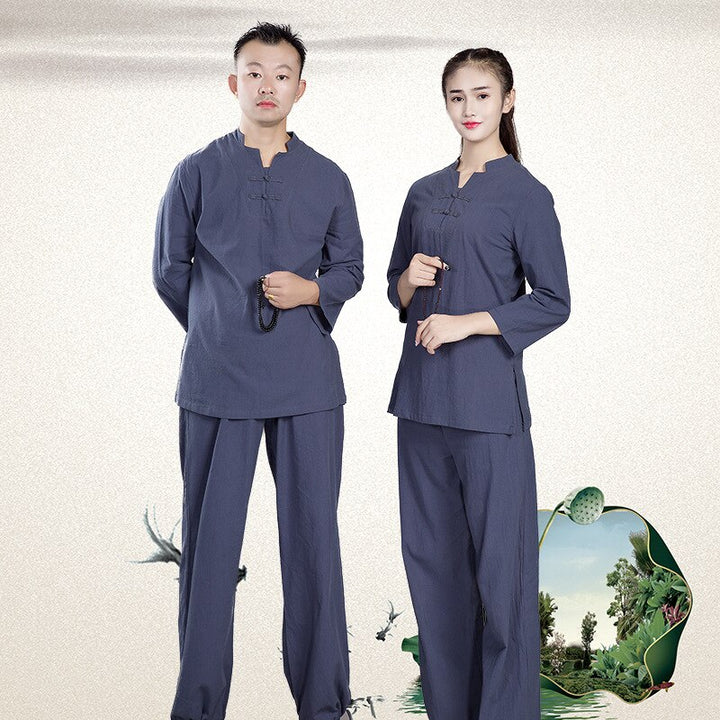 Cotton and Linen Tai Chi Set - Blue Force Sports