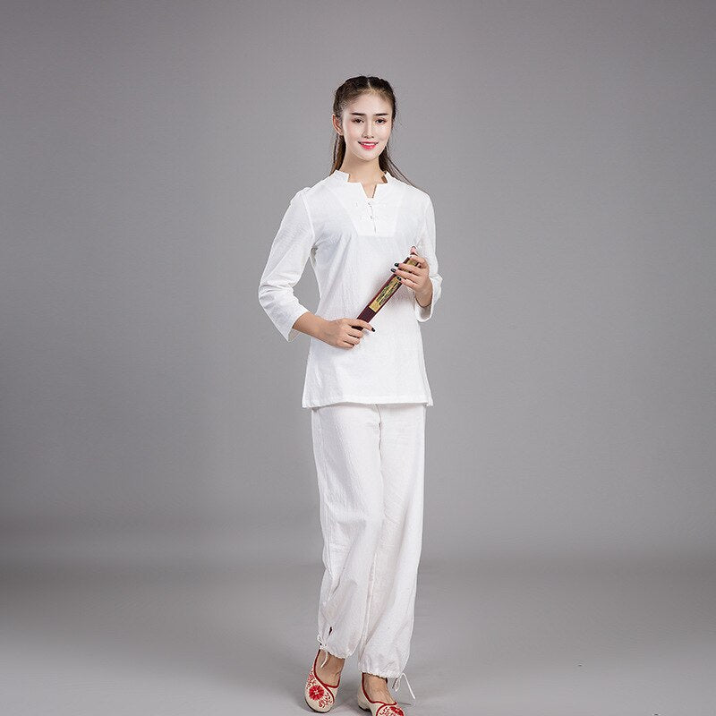 Cotton and Linen Tai Chi Set - Blue Force Sports