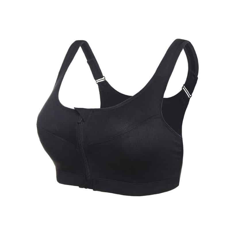 Women's Sport Bra with Front Zipper - Blue Force Sports