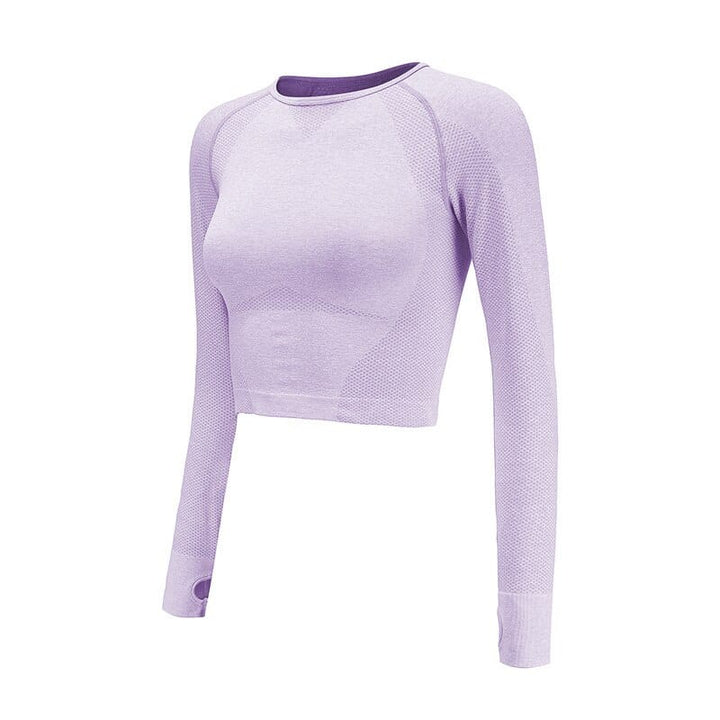 Women's Solid Color Compression Sports Longsleeve - Blue Force Sports
