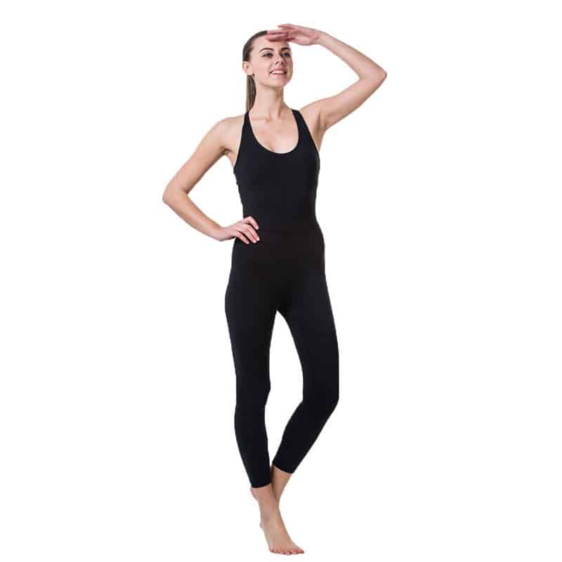 Crossed Back Straps Yoga Women's Bodysuit - Blue Force Sports