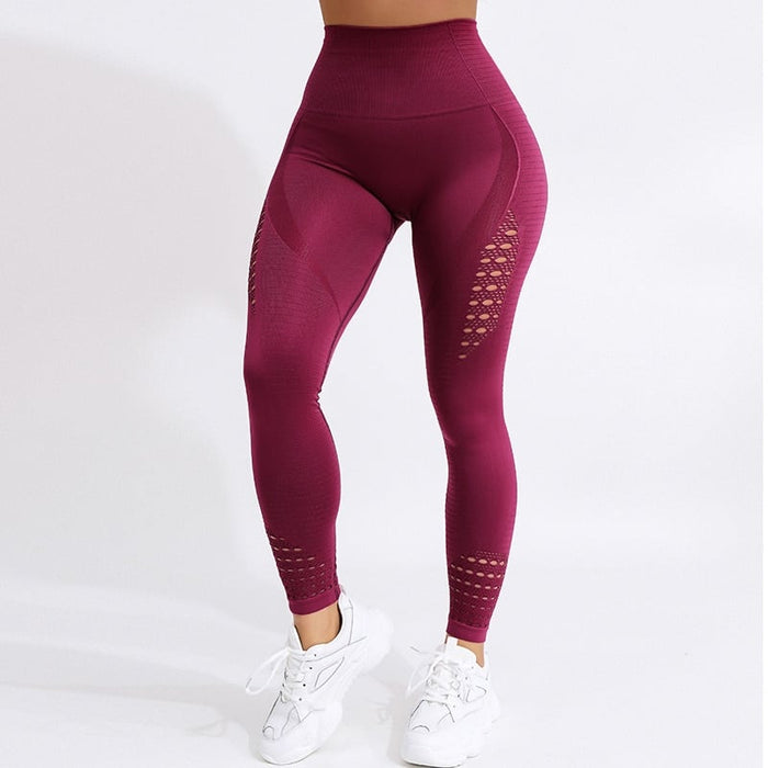 Push Up Seamless High Waist Leggings for Women - Blue Force Sports