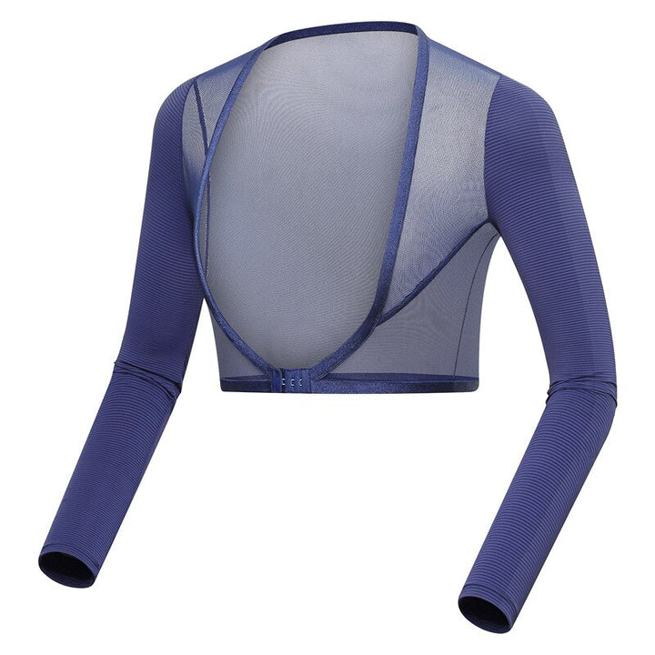 Women's Training Golf Cropped Long Sleeve - Blue Force Sports