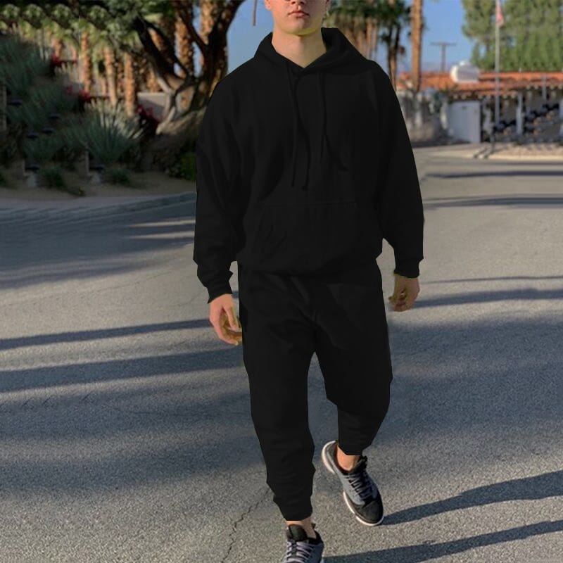 Men's Neon Tracksuit 2 Pieces Set - Blue Force Sports