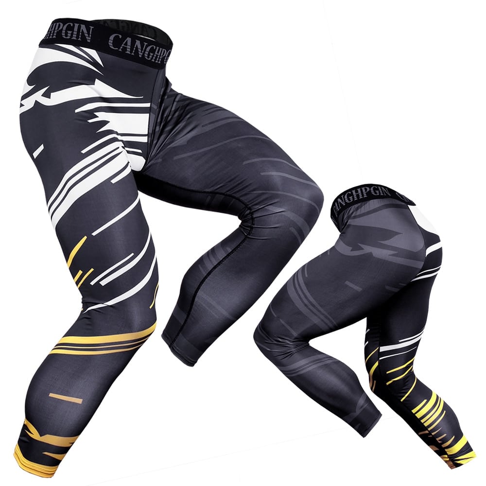 Men's Compression Quick Dry Pants - Blue Force Sports