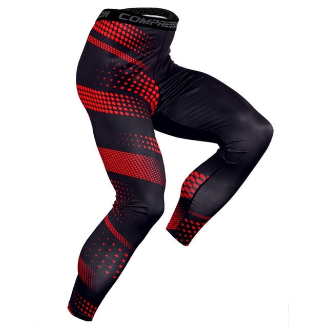 Men's Compression Quick Dry Pants - Blue Force Sports