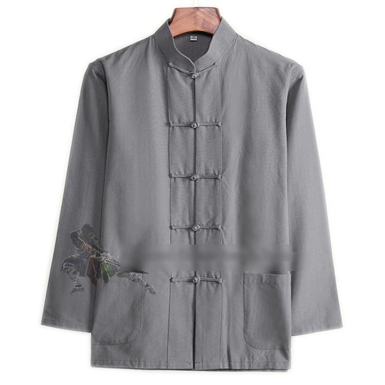 Pure Cotton Kung Fu Jacket - Blue Force Sports