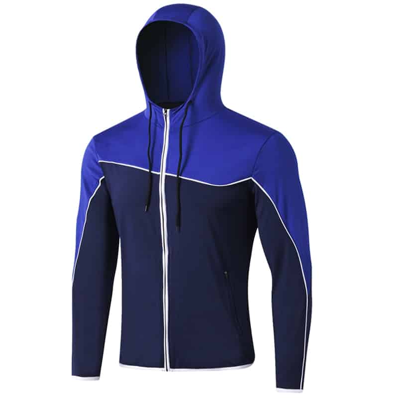 Men's Slim Running Hoodie - Blue Force Sports
