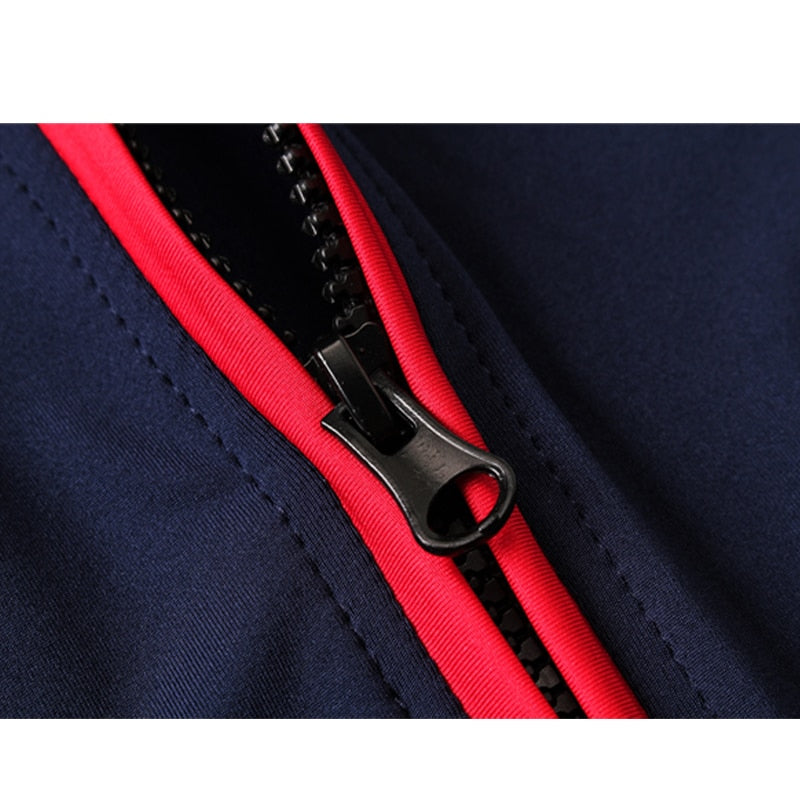 Men's Slim Running Hoodie - Blue Force Sports