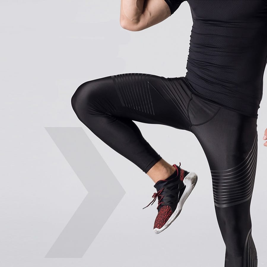 Сompression Training Pants for Men - Blue Force Sports