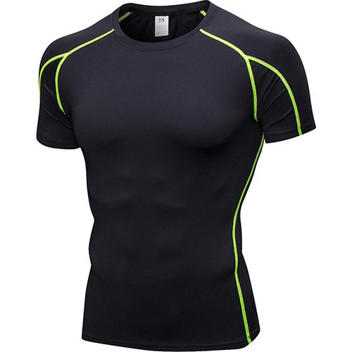 Quick Dry Fitness Compression T-Shirt for Men - Blue Force Sports