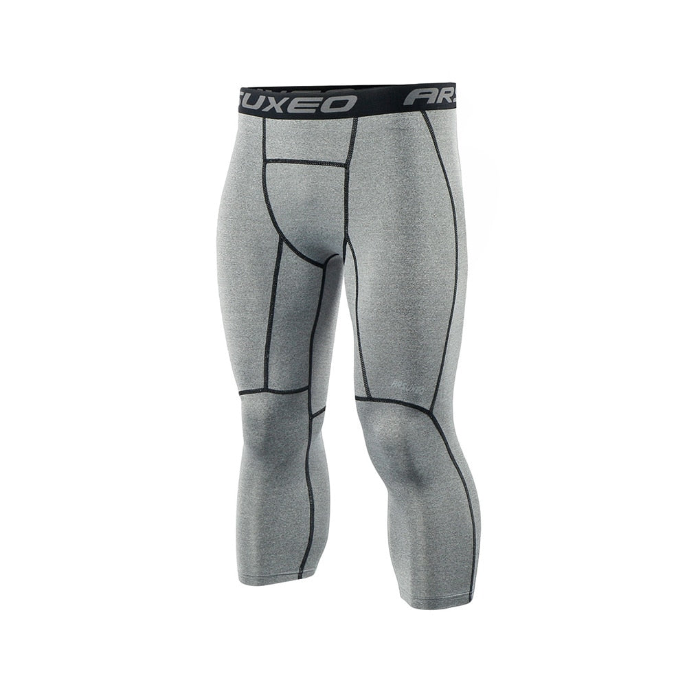 Men's Compression Running Tights - Blue Force Sports