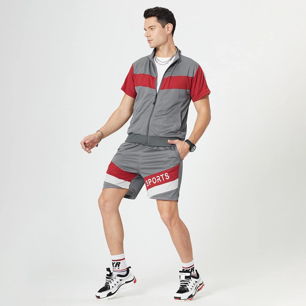 Men's Zipper Loose Sportsuit - Blue Force Sports