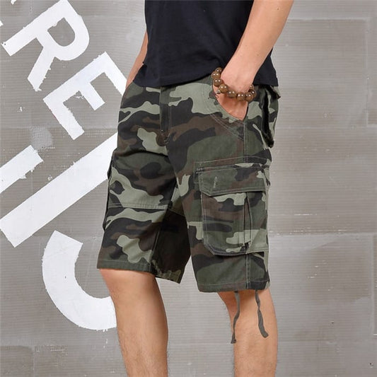 Men's Camouflage Knee Length Shorts - Blue Force Sports