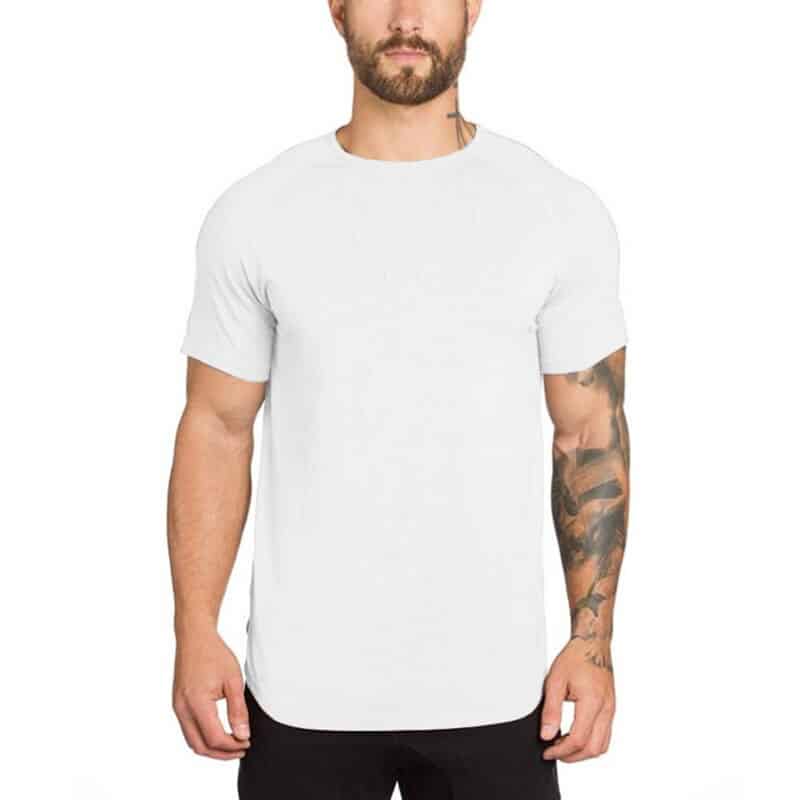 Men's Solid Color Cotton Fitness T-Shirt - Blue Force Sports