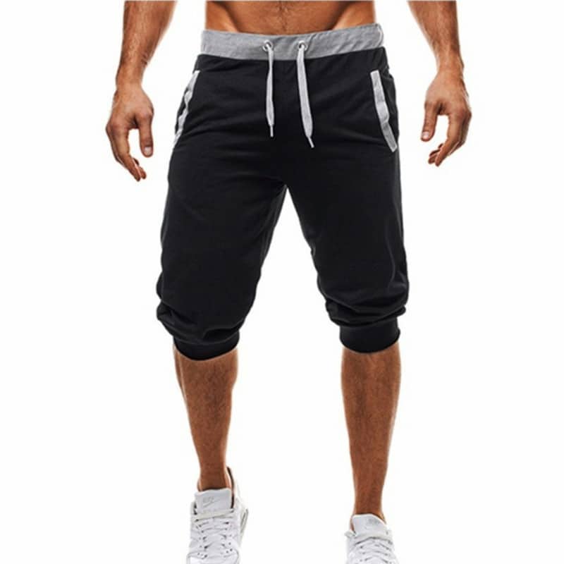 Comfortable Knee-Length Elastic Cotton Men’s Joggers - Blue Force Sports