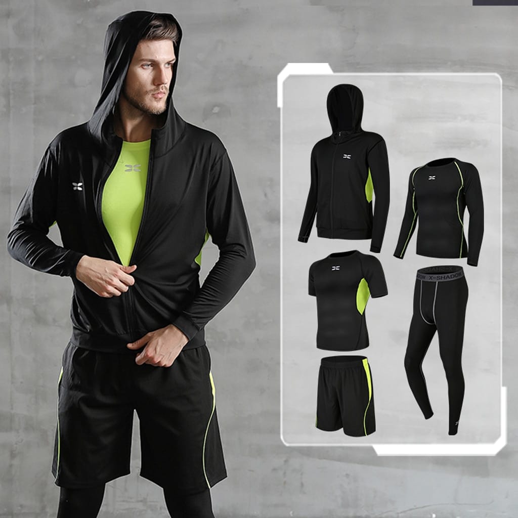 Men's Compression 5 pcs Set - Blue Force Sports