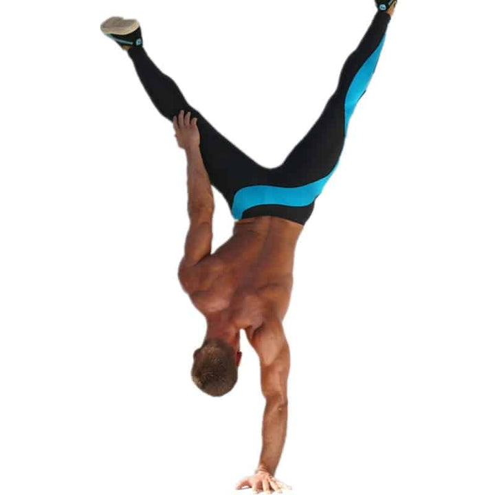 Men's Fitness Compression Pants - Blue Force Sports