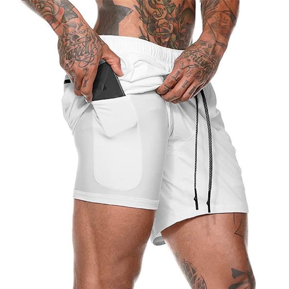 Cotton / Polyester Men's Gym Shorts - Blue Force Sports