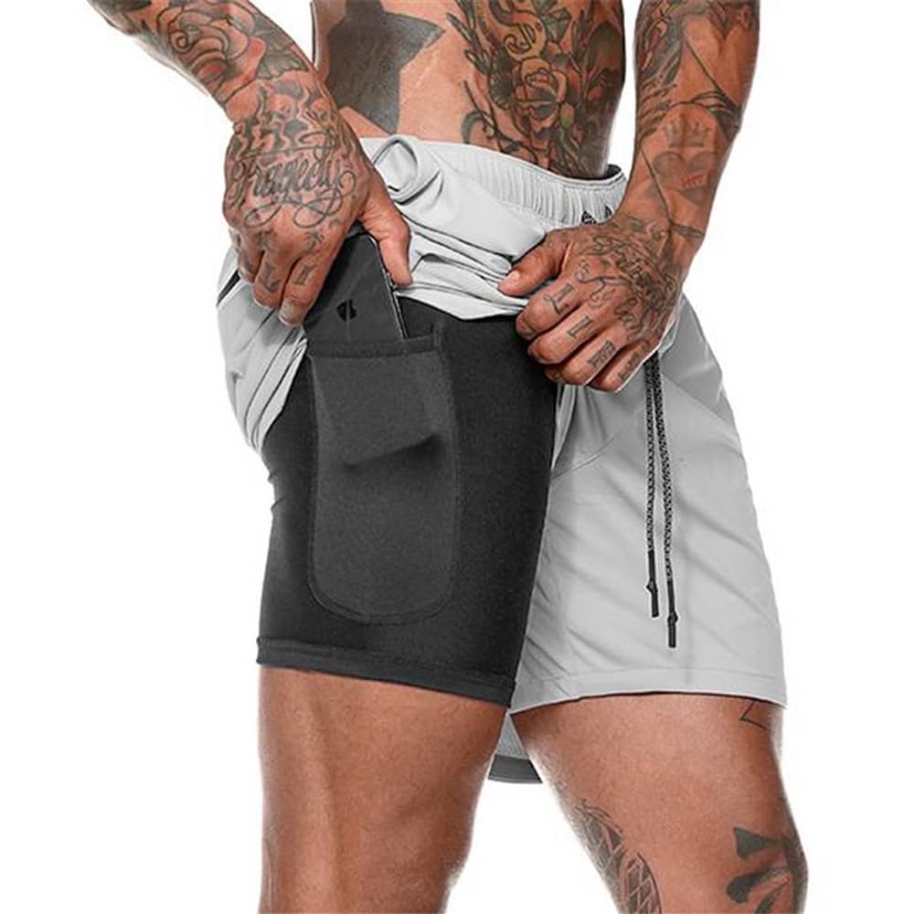 Cotton / Polyester Men's Gym Shorts - Blue Force Sports