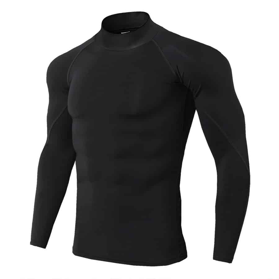 Men's Long Sleeve Sport Compression Shirt - Blue Force Sports