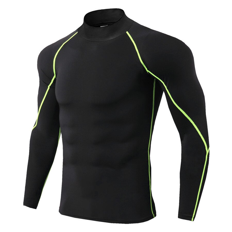 Men's Long Sleeve Sport Compression Shirt - Blue Force Sports
