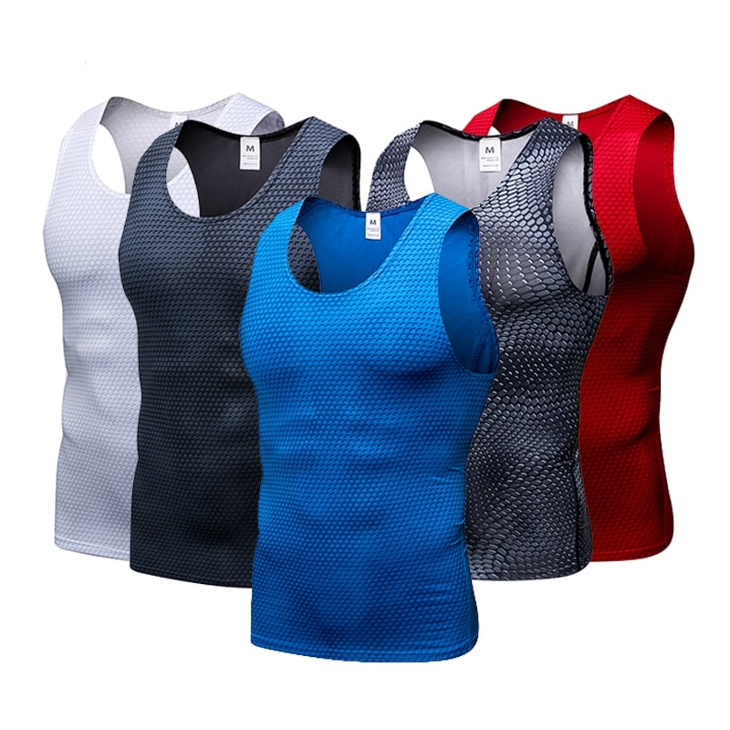 Men's Compression Sport Tank Top - Blue Force Sports