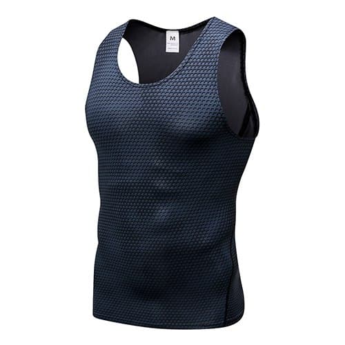 Men's Compression Sport Tank Top - Blue Force Sports
