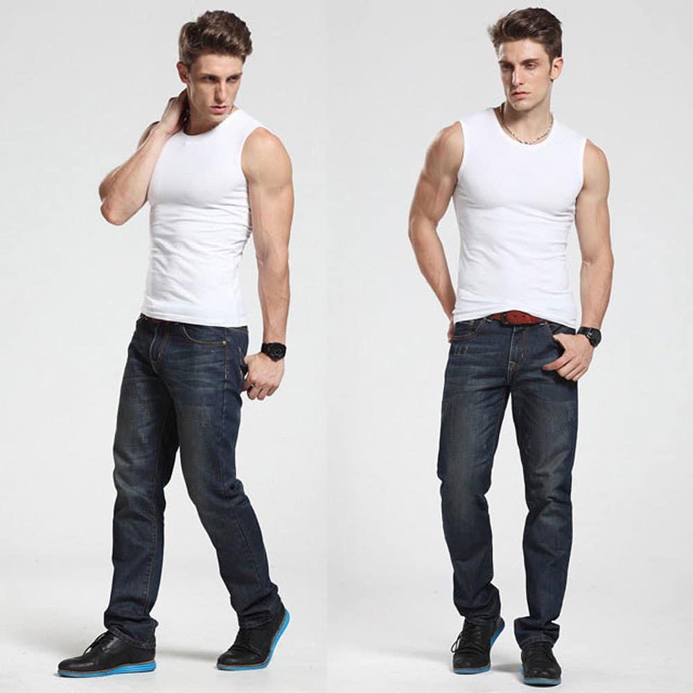 Men's Sleeveless Design T-Shirt - Blue Force Sports