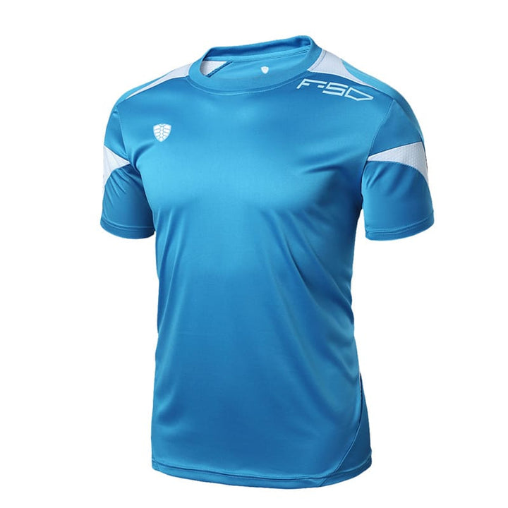 Men's Sports Breathable O-neck T-Shirt - Blue Force Sports
