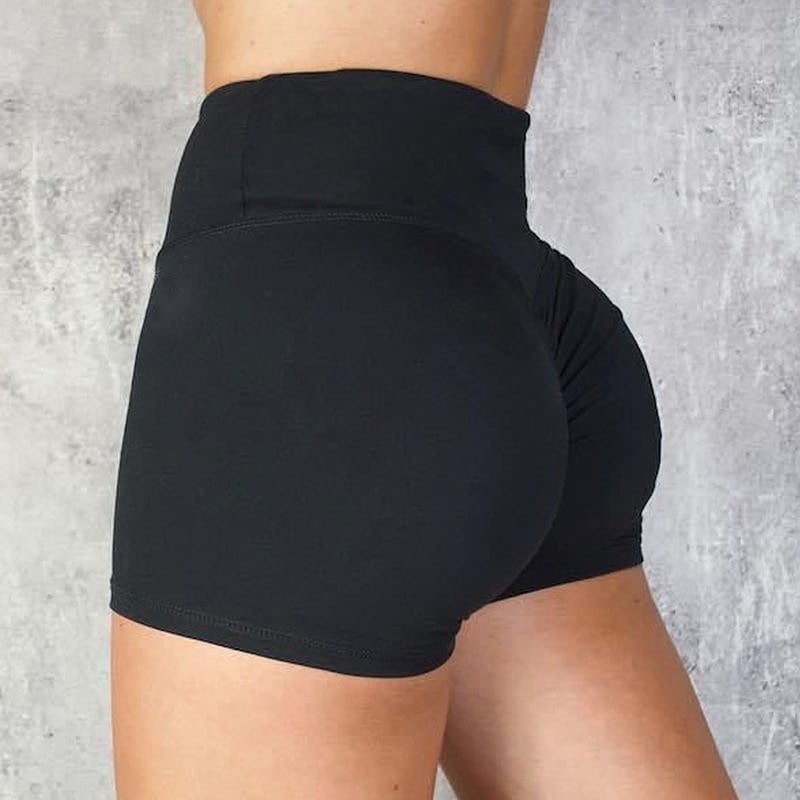 Women's High Waist Sports Mini Shorts - Blue Force Sports