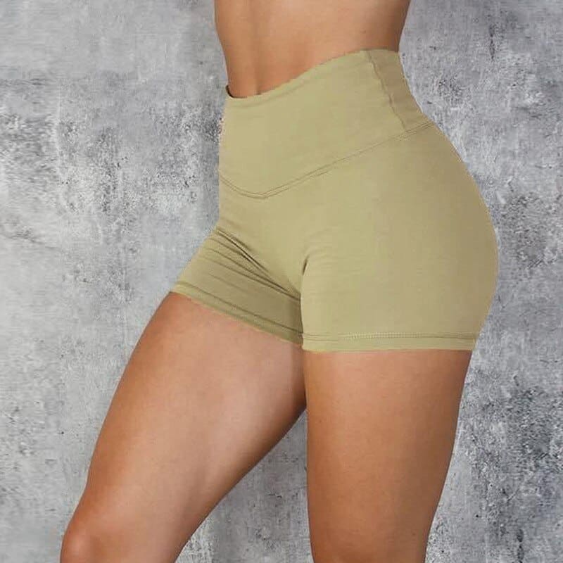 Women's High Waist Sports Mini Shorts - Blue Force Sports