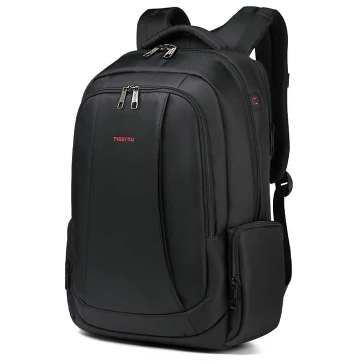 Anti-Theft Solid Unisex Travel Laptop Backpack with USB - Blue Force Sports