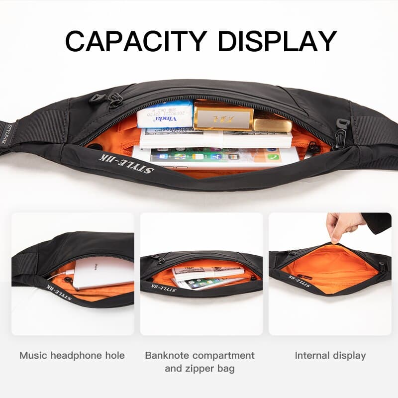Waterproof Waist Bag with Belt - Blue Force Sports