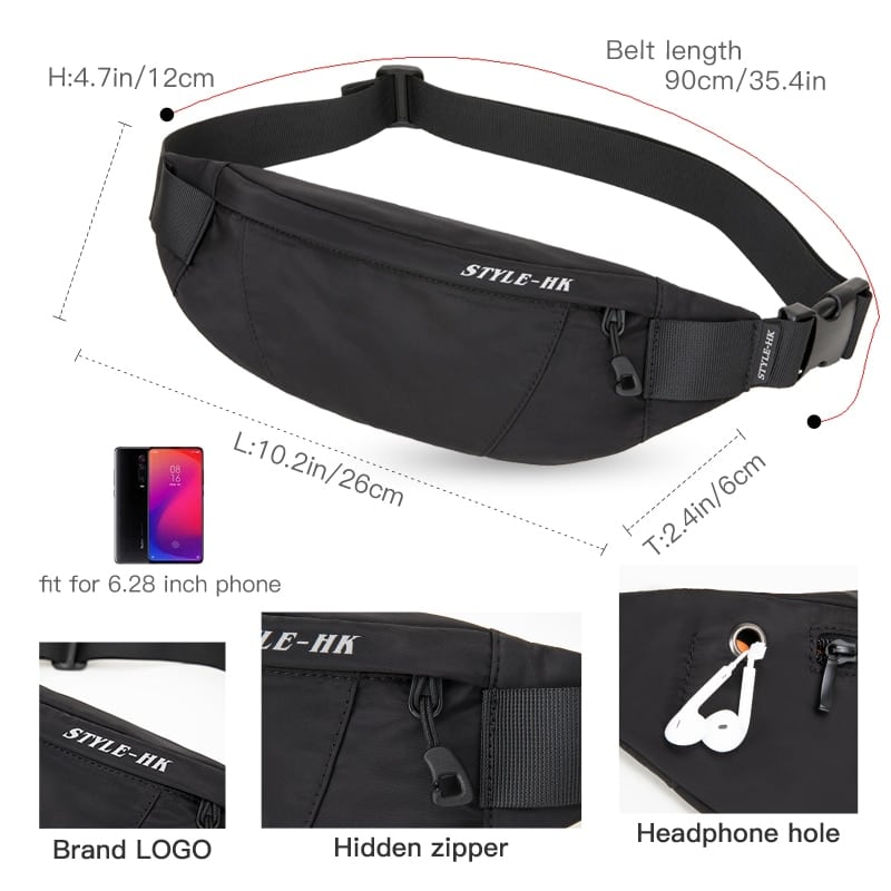 Waterproof Waist Bag with Belt - Blue Force Sports