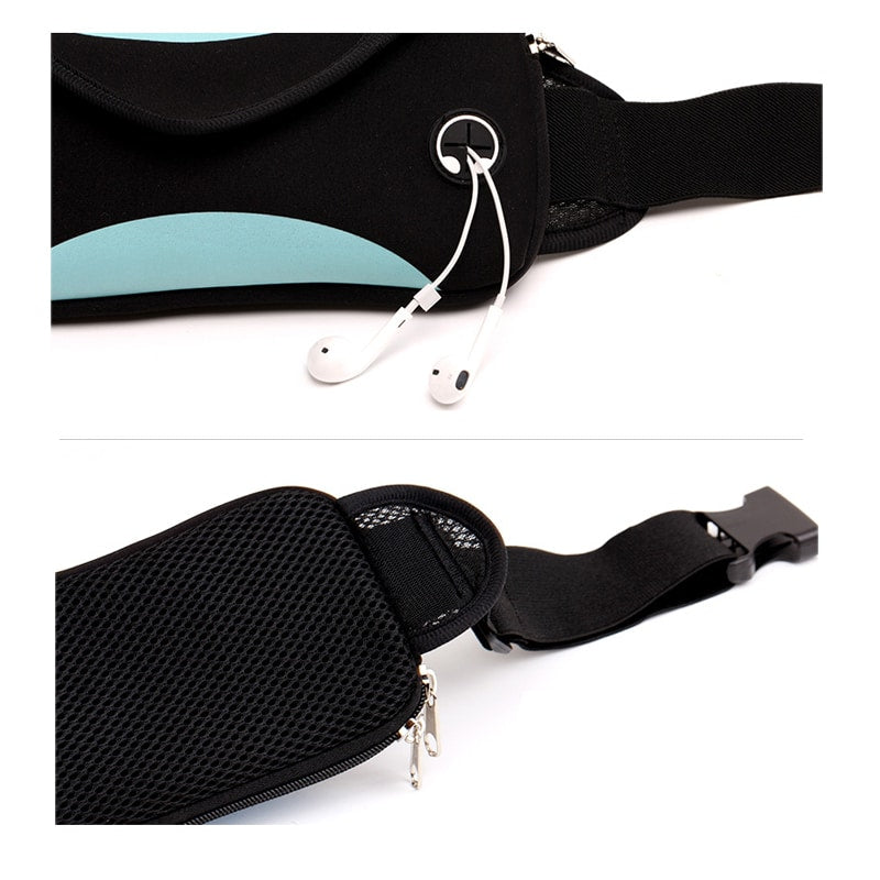 Capacious Waterproof Sport Waist Bag - Blue Force Sports