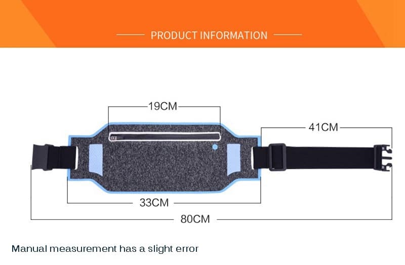 Ultra-Thin Waterproof Sport Waist Bag - Blue Force Sports