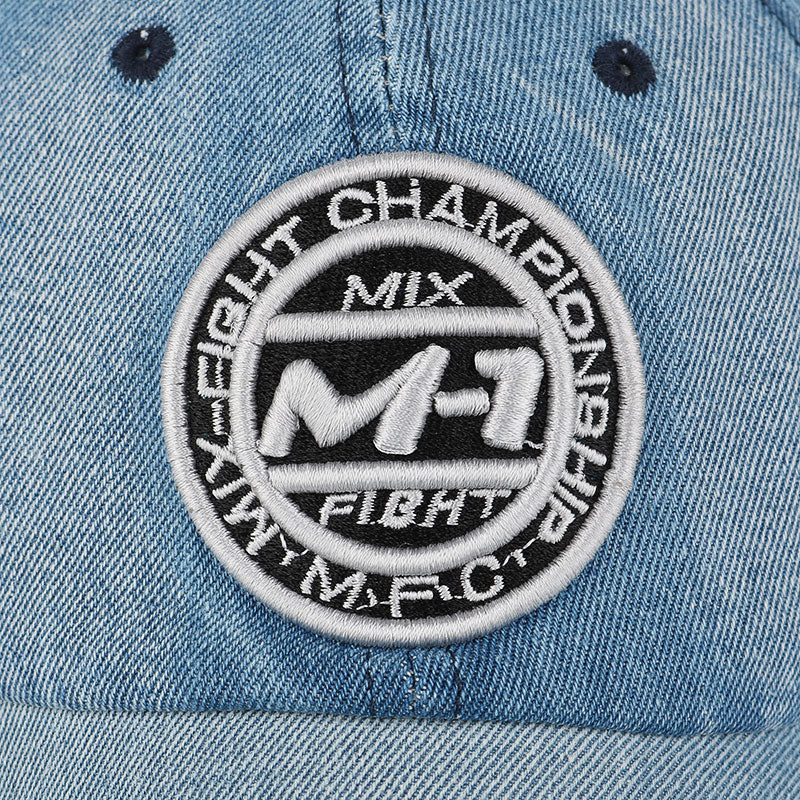 Demin Baseball Cap with Embroidery - Blue Force Sports