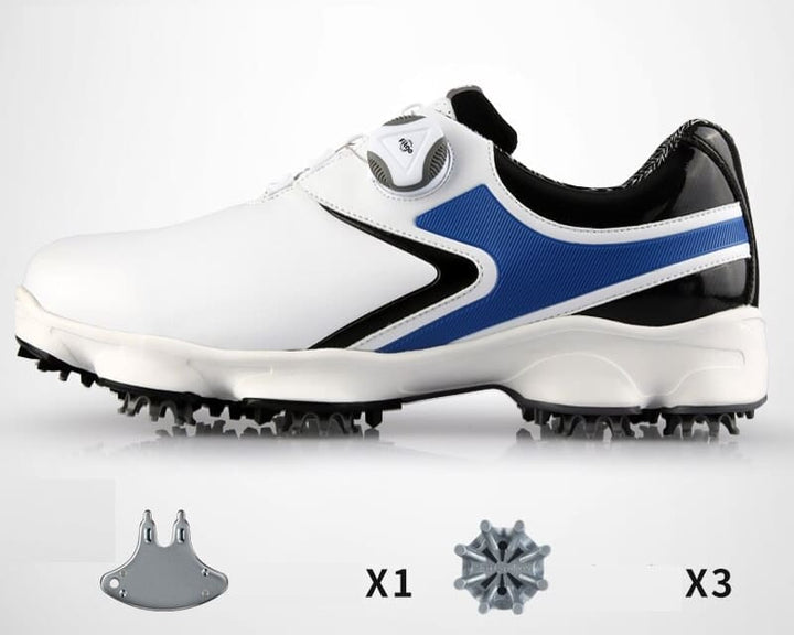 Men's Waterproof Sports Sneakers for Golf - Blue Force Sports