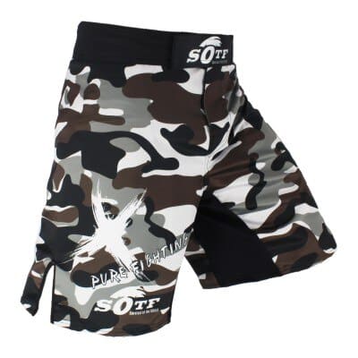 Breathable Loose Printed Muay Thai Trunks - Blue Force Sports