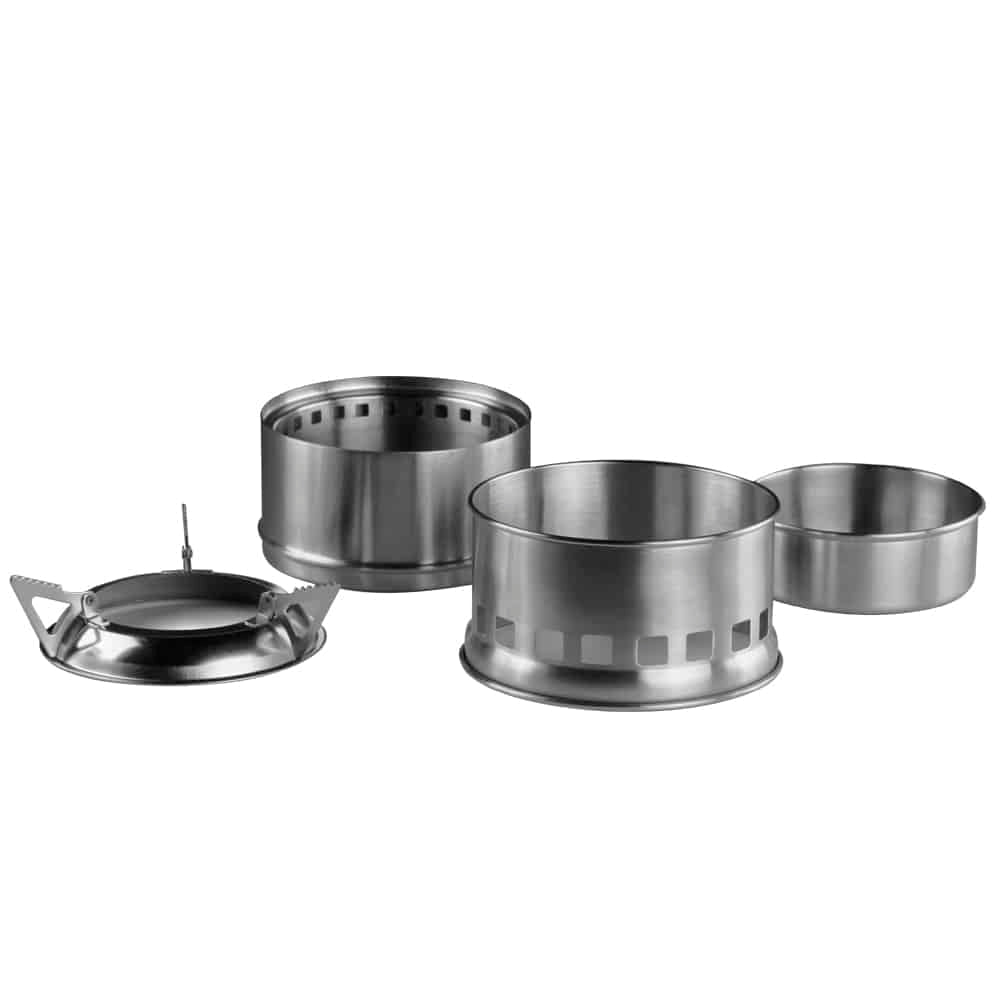 Stainless Steel Wood Camping Stove - Blue Force Sports