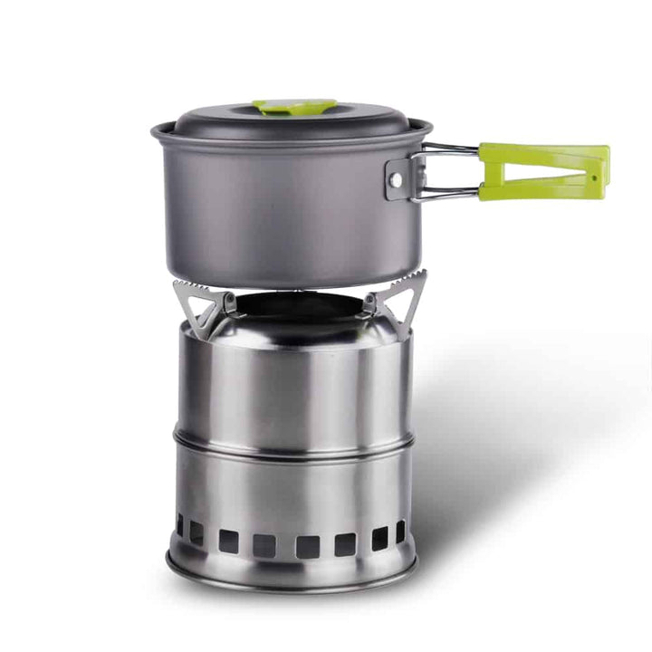 Stainless Steel Wood Camping Stove - Blue Force Sports