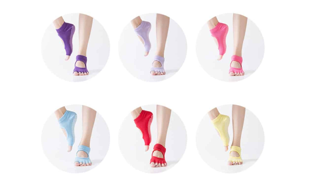 Women's Non-Slip Yoga Socks - Blue Force Sports