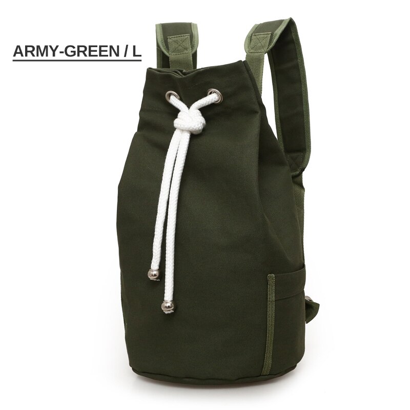 Men's Canvas Drawstring Backpack - Blue Force Sports