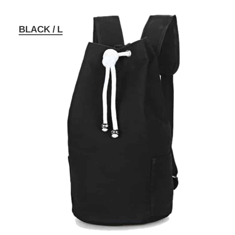 Men's Canvas Drawstring Backpack - Blue Force Sports