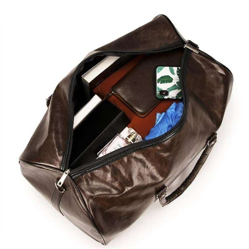 Vintage Eco-Leather Gym Bag - Blue Force Sports