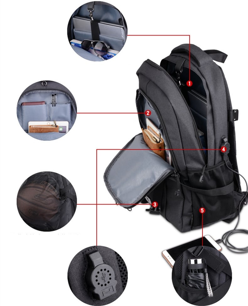 Men's Sports Backpack - Blue Force Sports