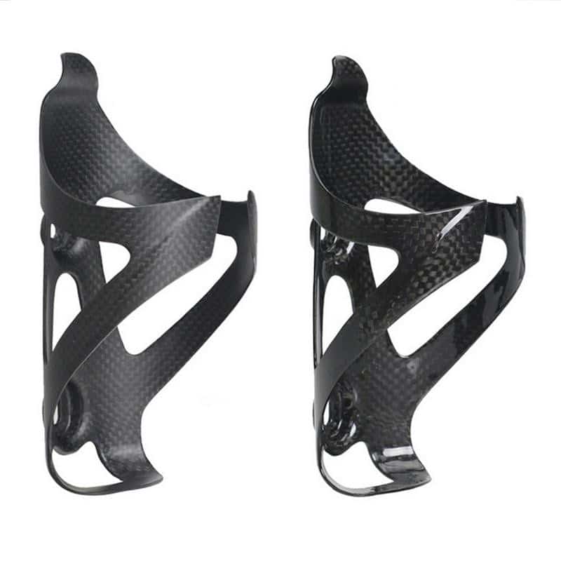 Carbon Fiber Style Bicycle Bottle Holder - Blue Force Sports
