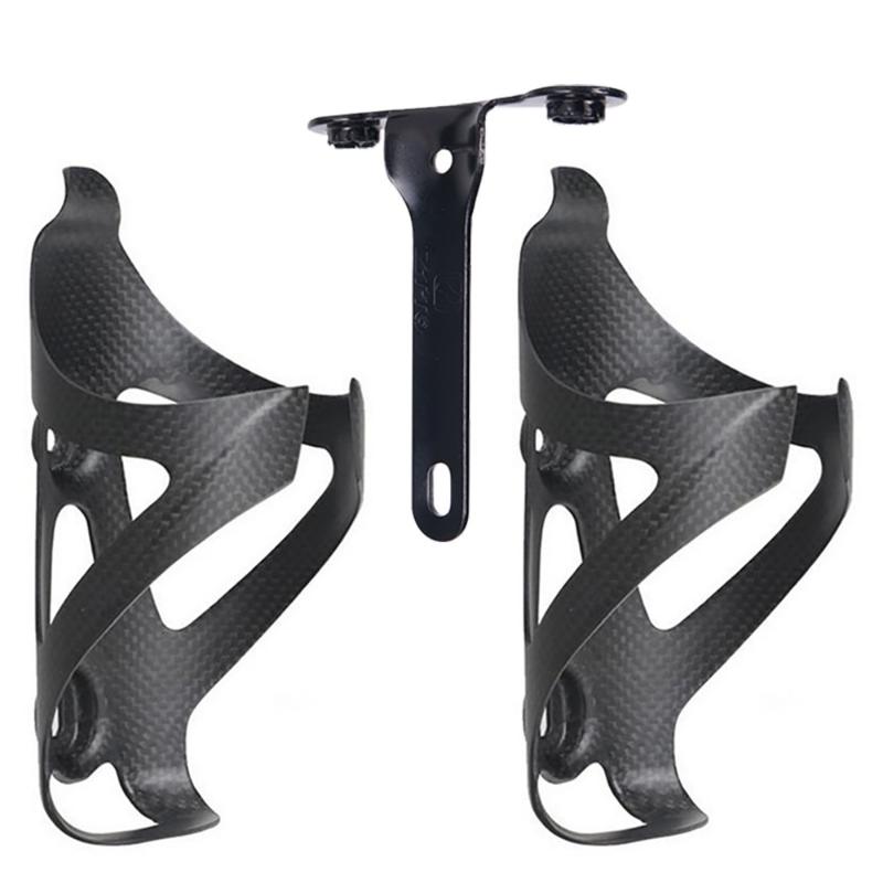 Carbon Fiber Style Bicycle Bottle Holder - Blue Force Sports