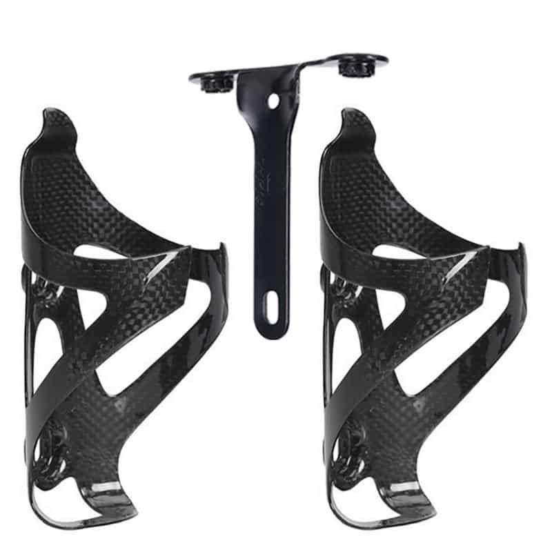 Carbon Fiber Style Bicycle Bottle Holder - Blue Force Sports